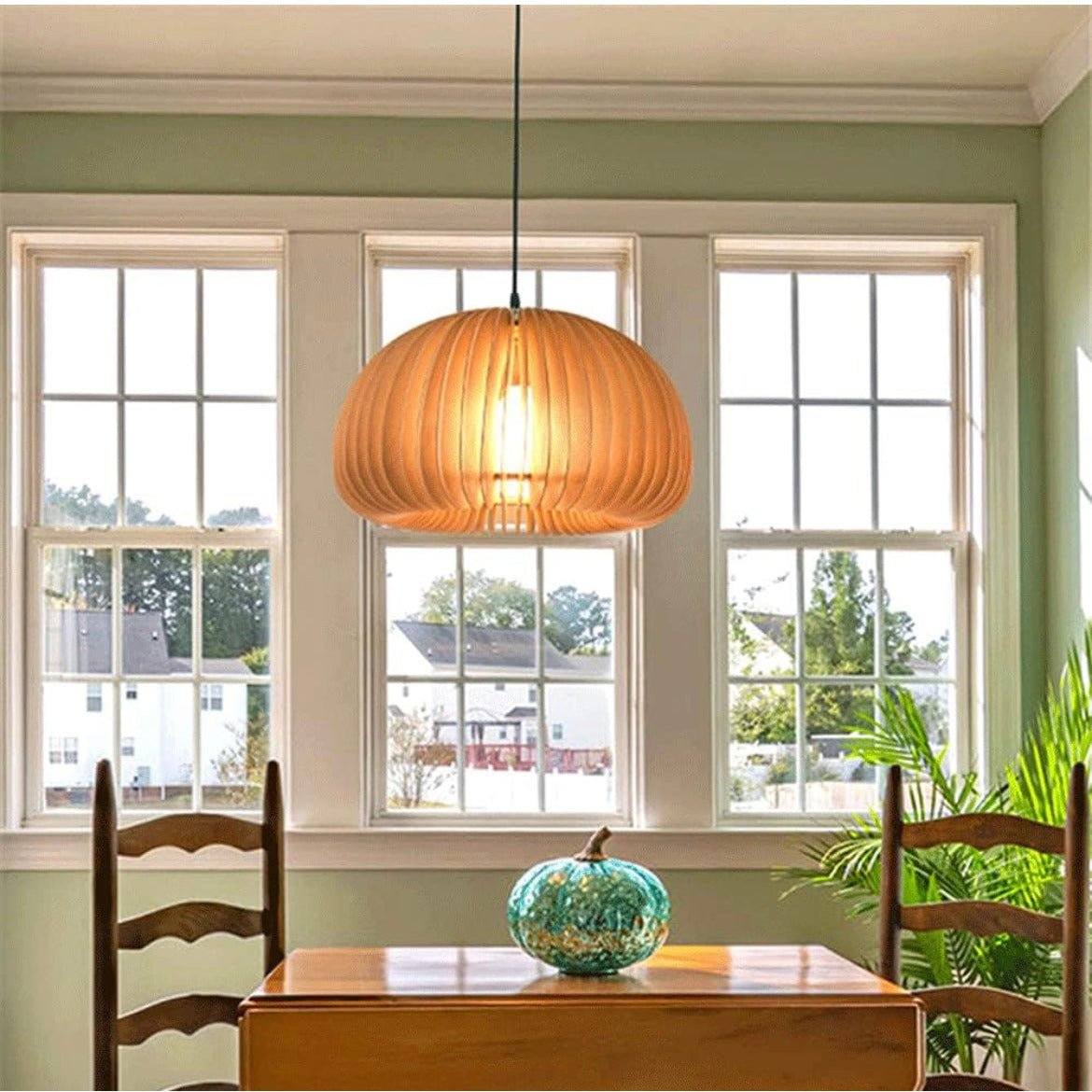 Indoor Chandelier Creative Wooden Ceiling Pendant Lamp