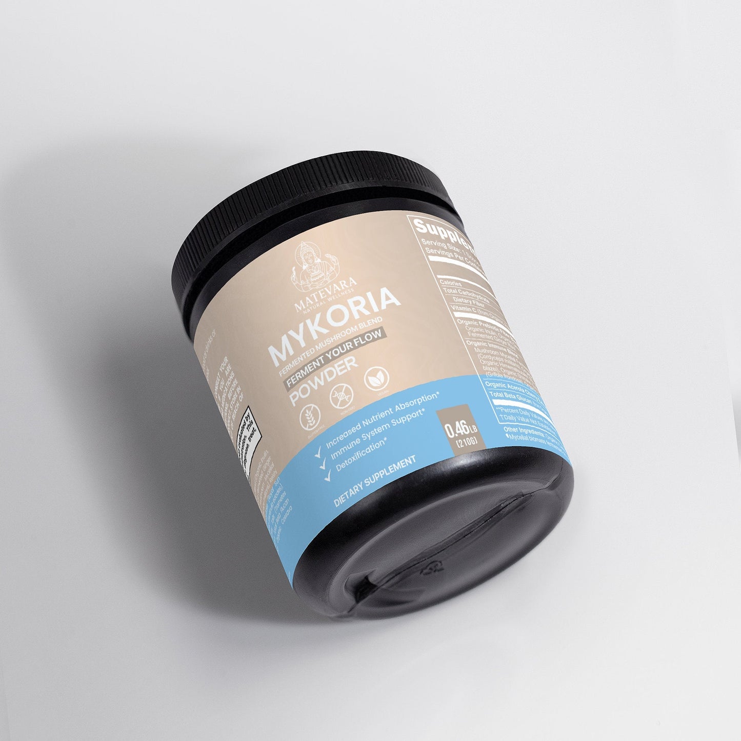 Mykoria Fermented Mushroom Powder | Dietary Supplement | 210g