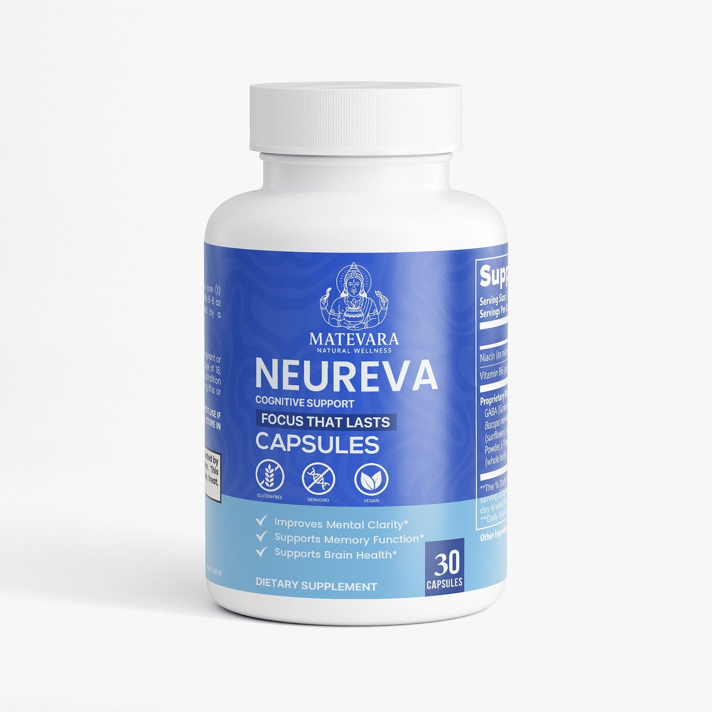 Neureva Supplement for Focus & Memory | 30 Capsules