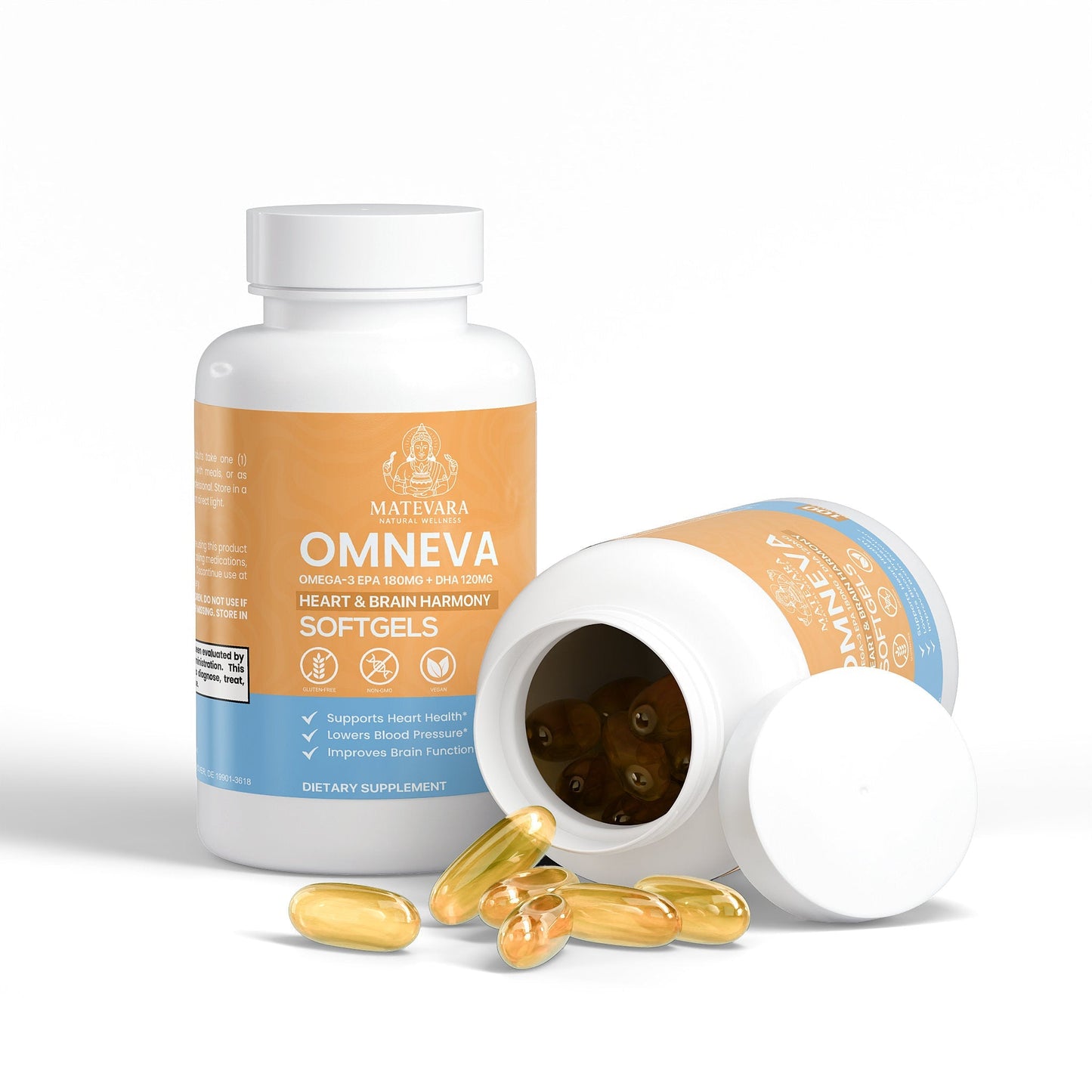 Omneva Omega-3 Fish Oil |Heart & Brain Support | 100 Count
