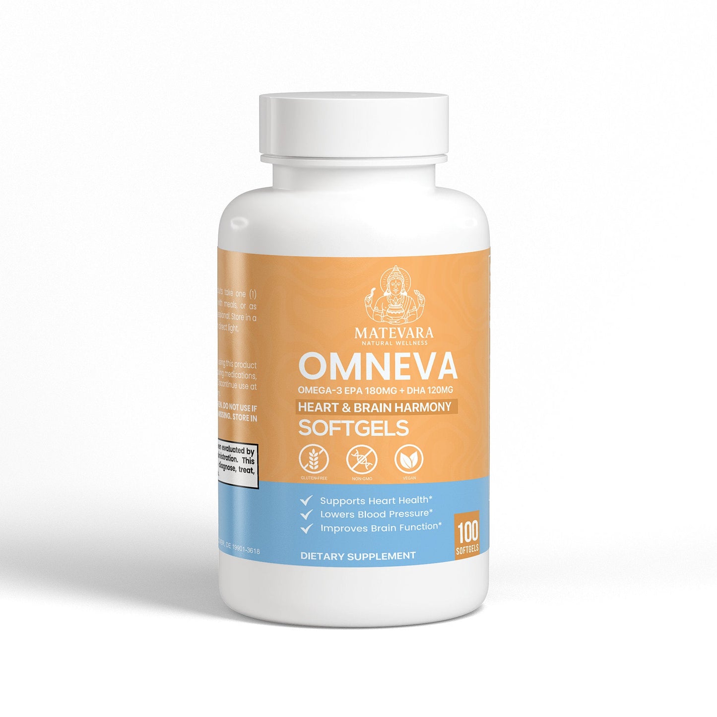 Omneva Omega-3 Fish Oil |Heart & Brain Support | 100 Count