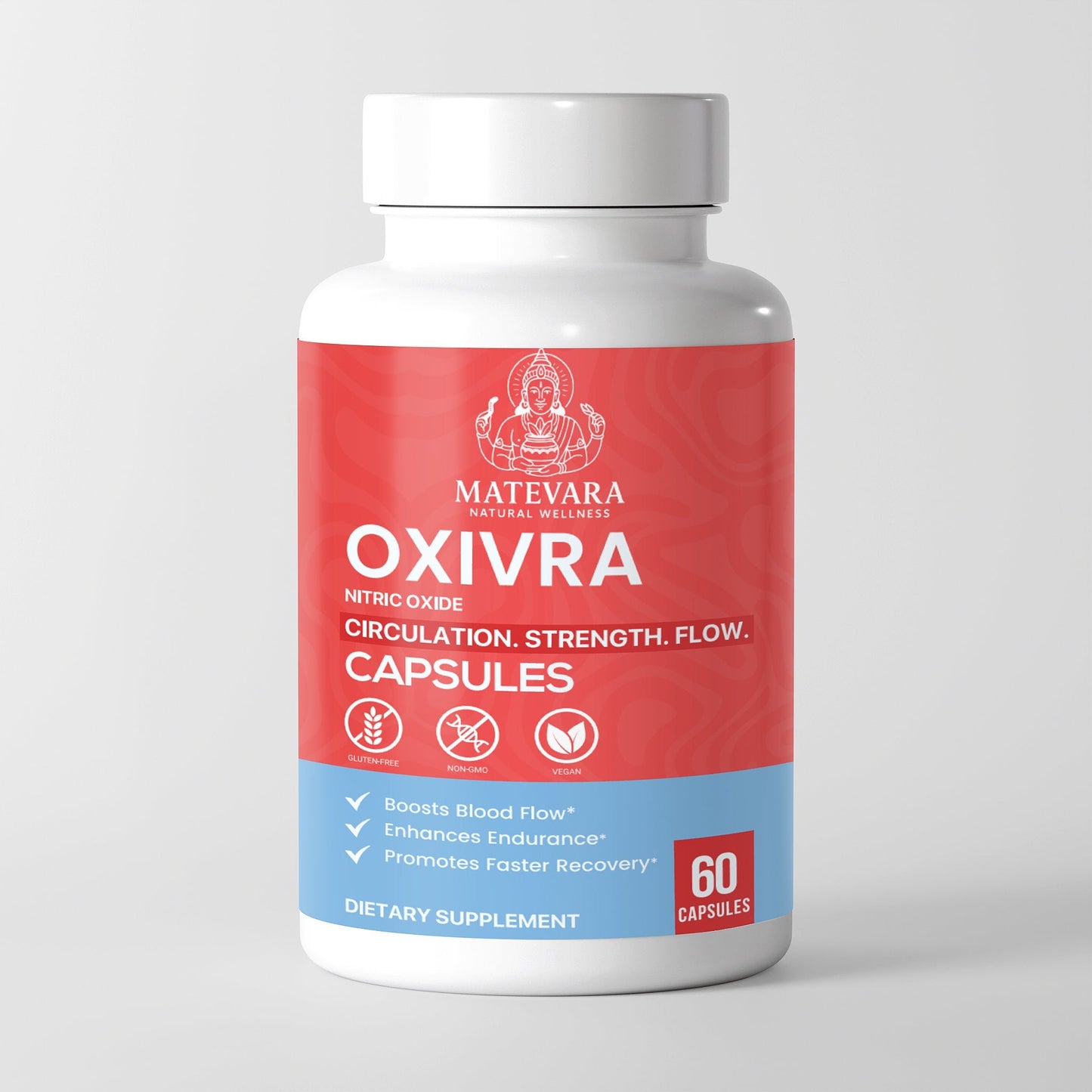 Oxivra Nitric Oxide Booster | Circulation & Muscle Support | 60 Count