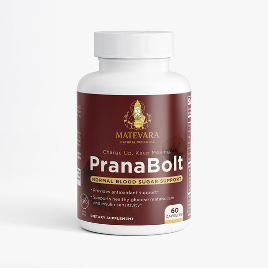 PranaBolt Blood Sugar Support | Glucose Metabolism Capsules | 60 Count