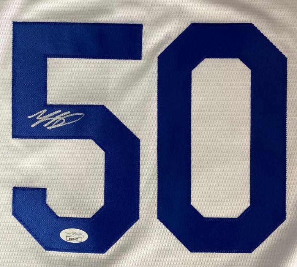 Mookie Betts Signed LA Blue Nike Jersey (JSA)