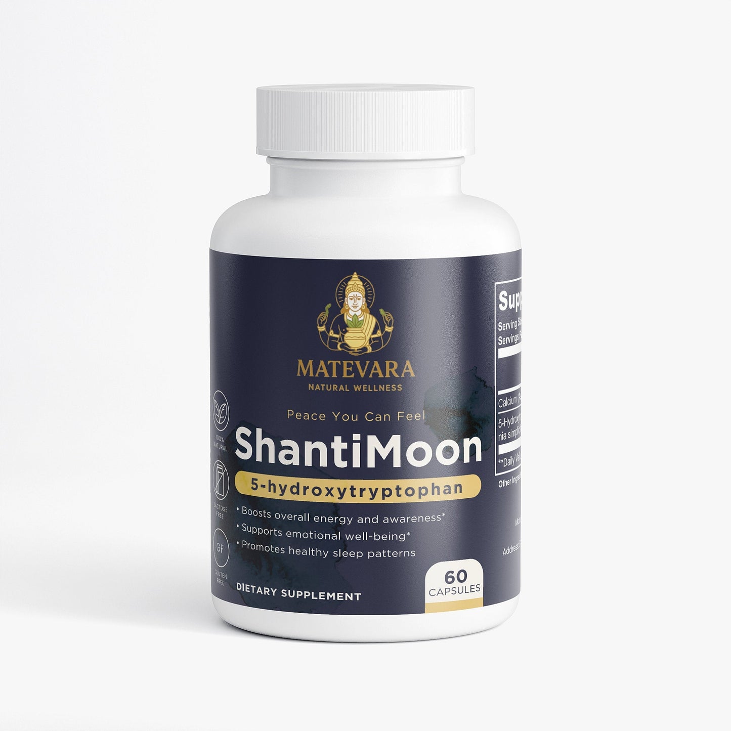 ShantiMoon 5-HTP | Serotonin Support Capsules | 60 Count