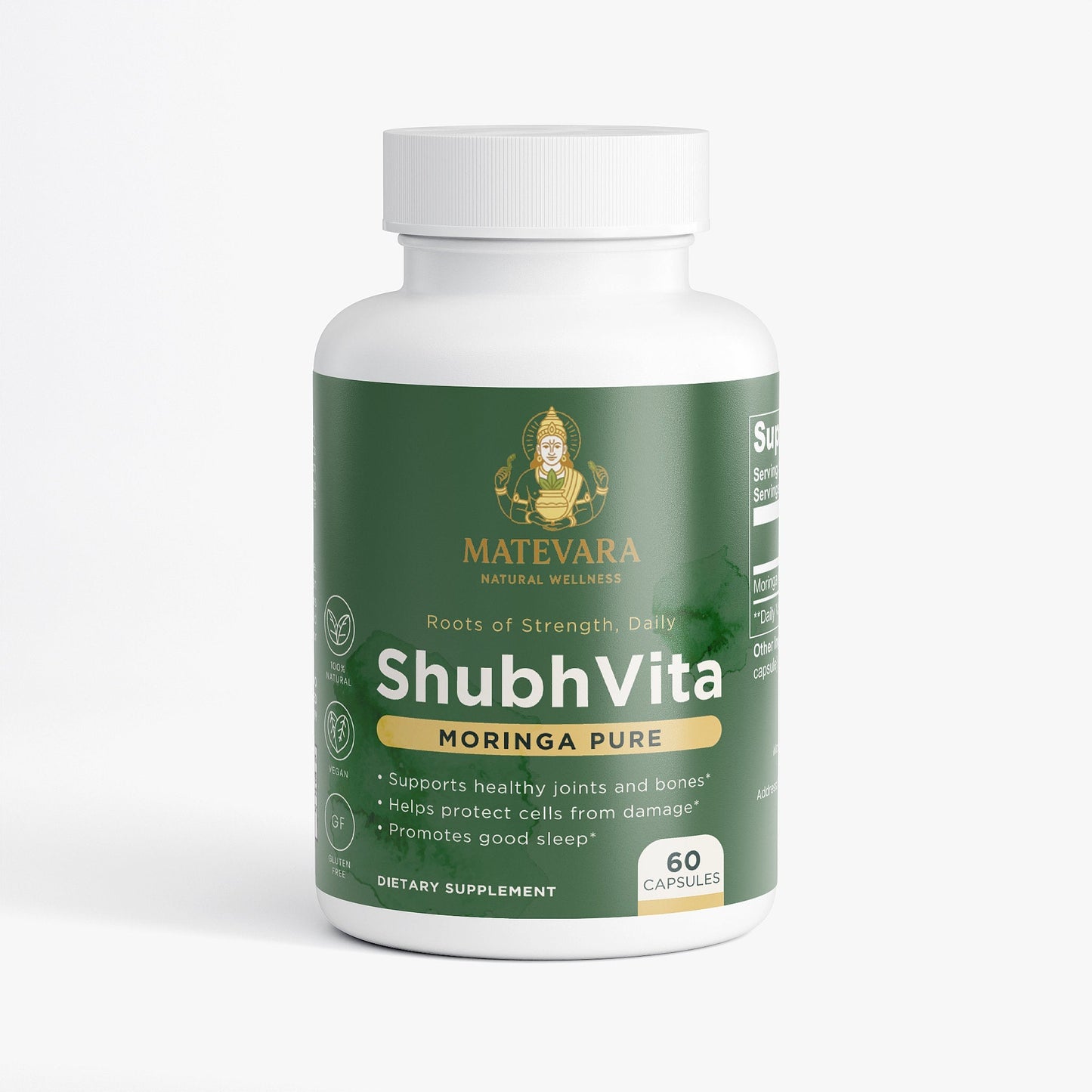 ShubhVita Moringa Pure | Vegan Capsules | 60 Count