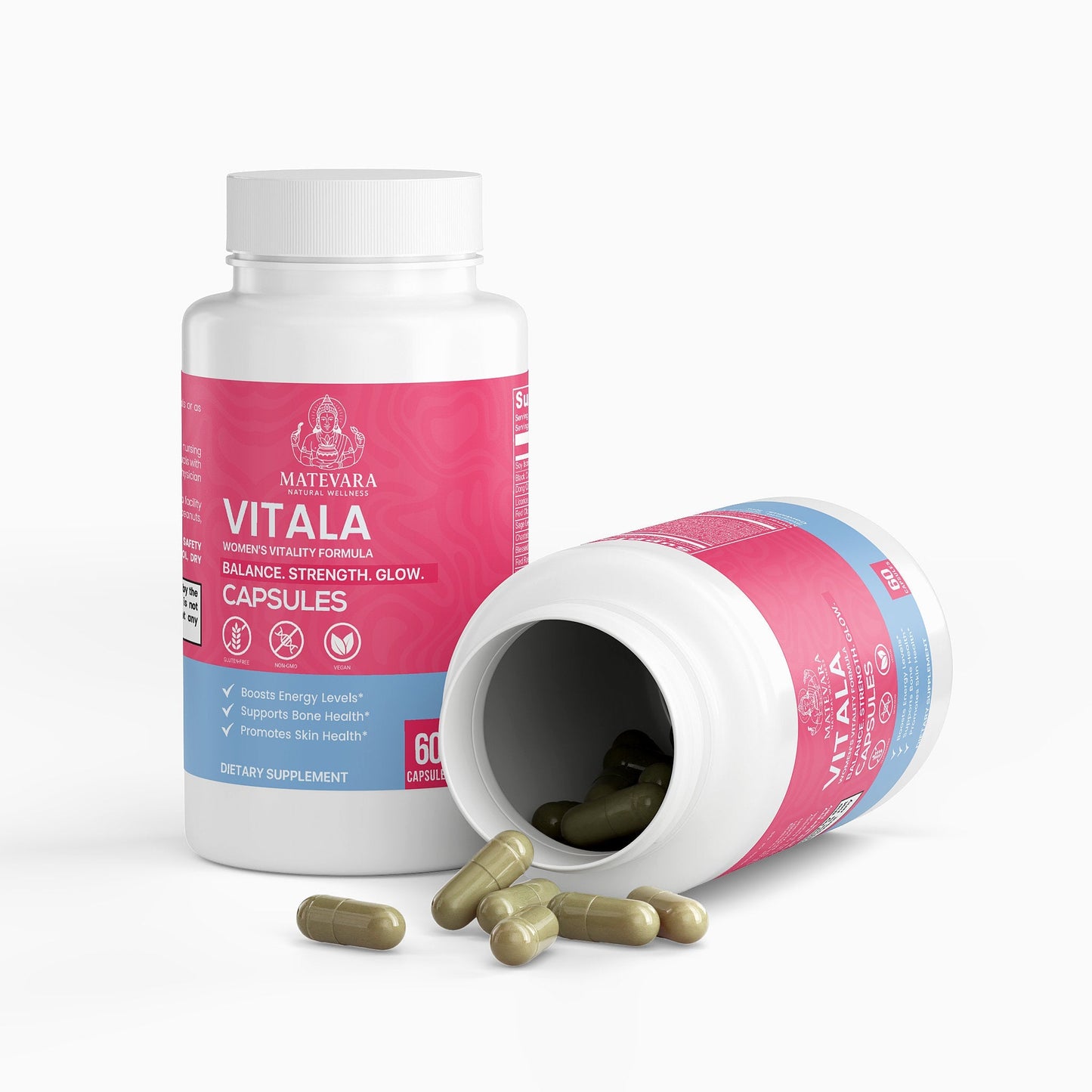 Vitala Women’s Vitality Formula | Women's Cycle & Menopause Support | 60 Count