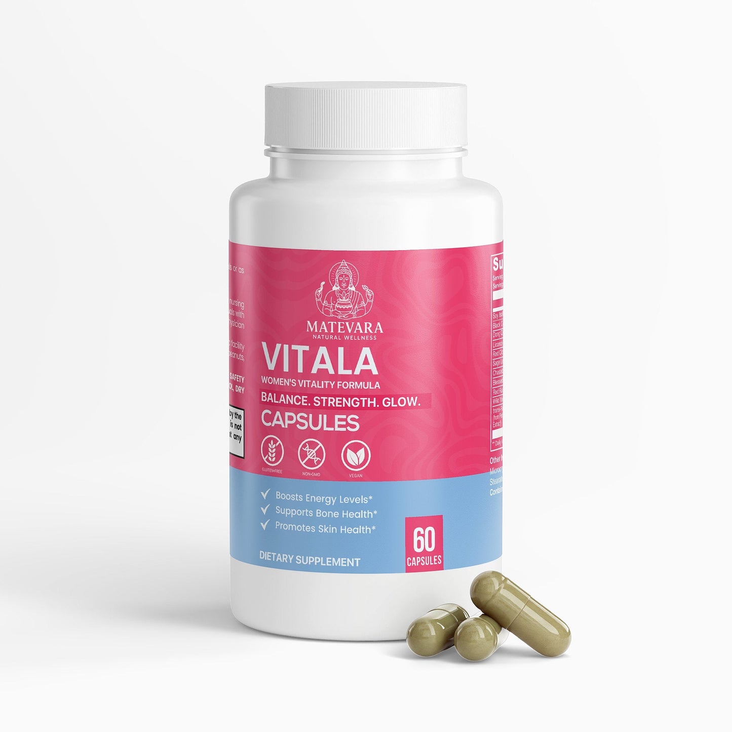 Vitala Women’s Vitality Formula | Women's Cycle & Menopause Support | 60 Count