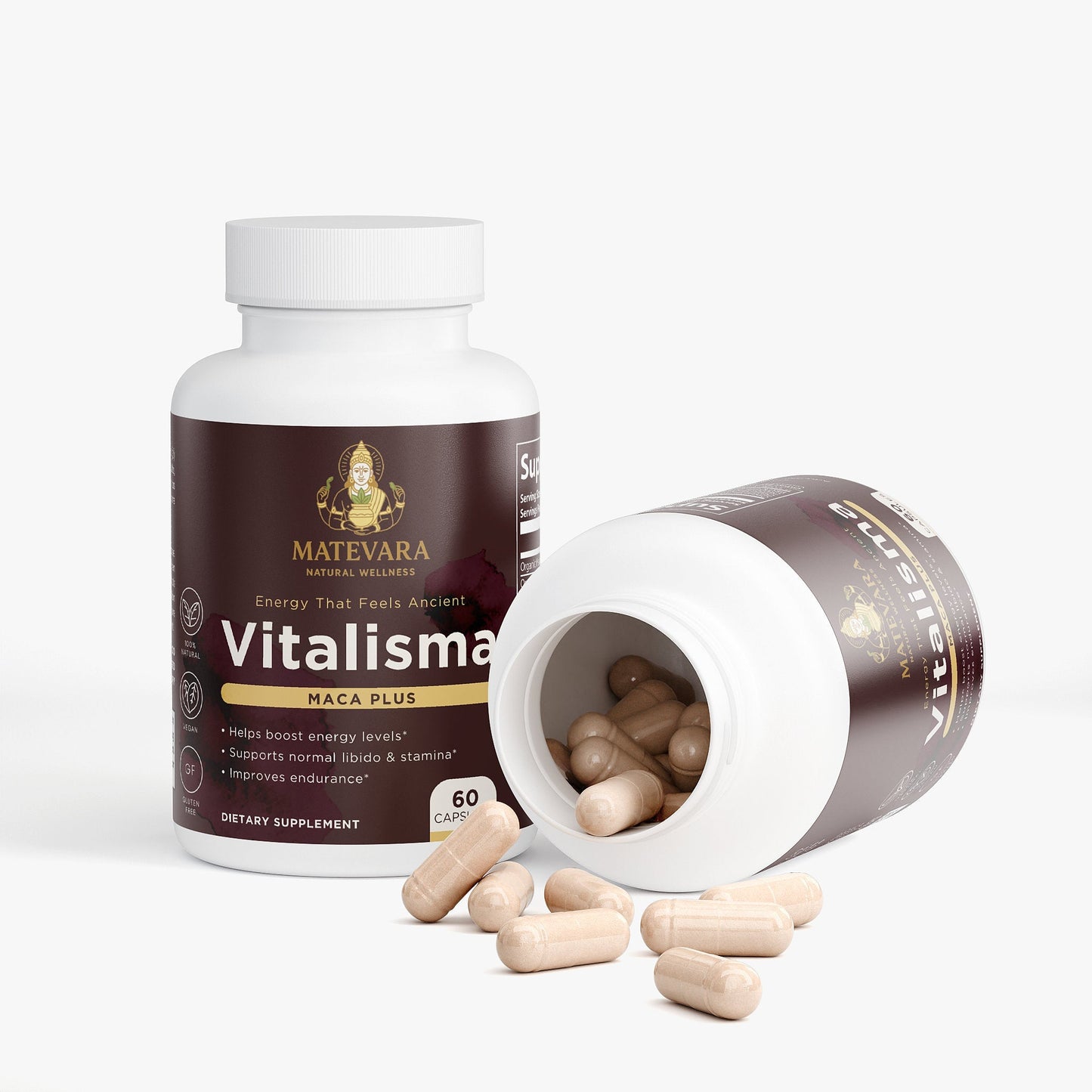 VITALISMA Maca Plus | Energy & Vitality Support | 60 Capsules